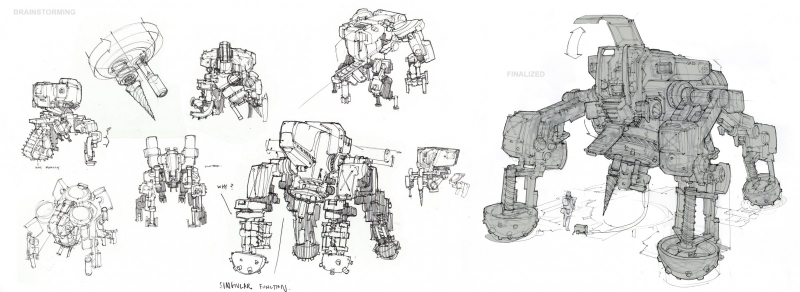 Illustration for article titled Some Kick-Ass Robot Designs From One of Hawken's Artists